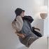 Contrast knit sweater lazy sweater Novara Shop  57.20 Novara Shop Grey  57.20