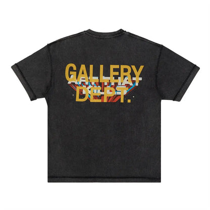 Letter Print Short-sleeve T-shirt Men Novara Shop   Novara Shop