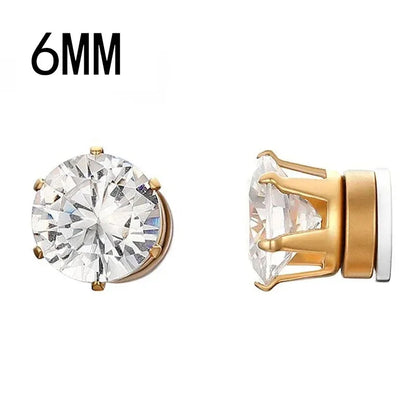 1Pairs Crystal Strong Magnetic Ear Stud Clip Earrings for My Novara Shop   Novara Shop