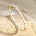 Fashion Smooth Ring Bamboo Shape Stainless Steel Bracelets F Novara Shop   Novara Shop