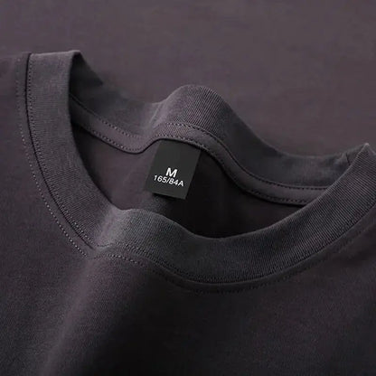 600grams 100% Cotton Men Oversized Heavyweight T Shirt Summer Women Short Sleeve Top Casual Men&