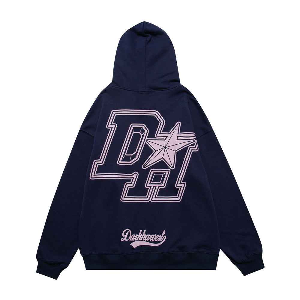 Fashion Hoodie Men with Printed Letters for Trendy Style