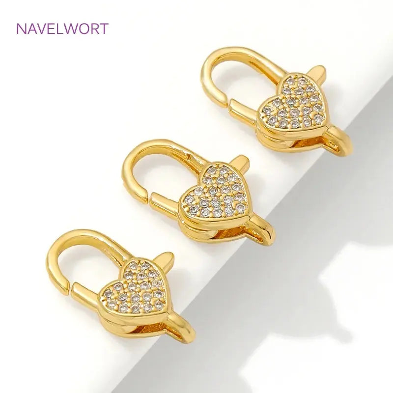 Gold Lobster Clasps | Zircon Lobster Clasp | Novara Shop