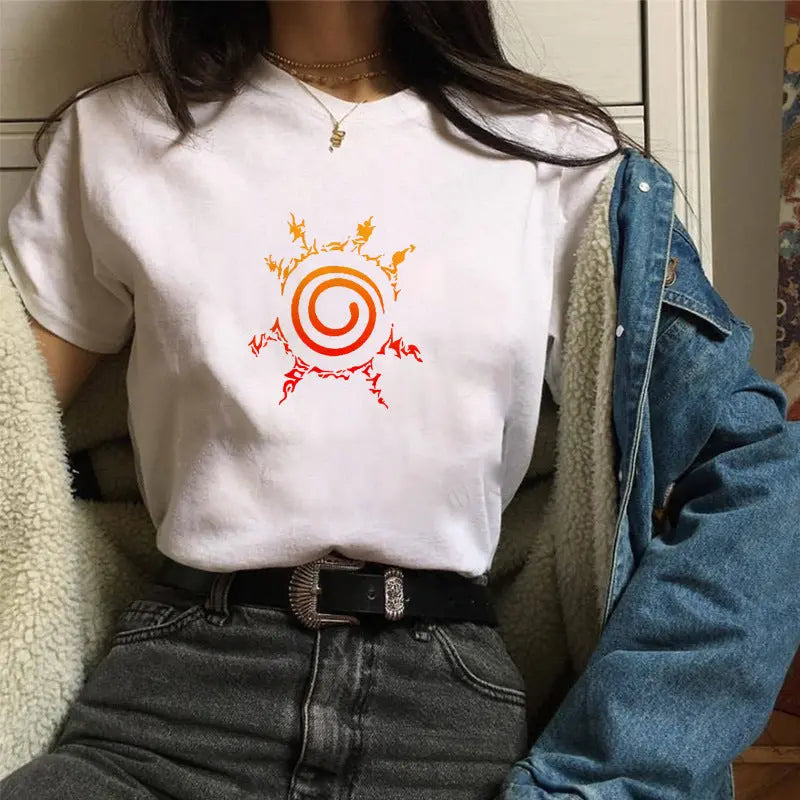 T-shirt Top Sun Print Women Novara Shop   Novara Shop