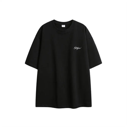 Letter Print Short-sleeve T-shirt For Women Novara Shop  34.50 Novara Shop Black / XXL  34.50