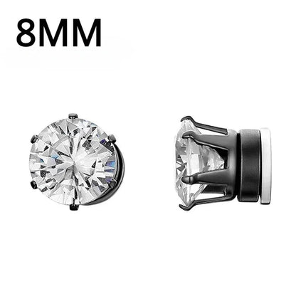 1Pairs Crystal Strong Magnetic Ear Stud Clip Earrings for My Novara Shop   Novara Shop