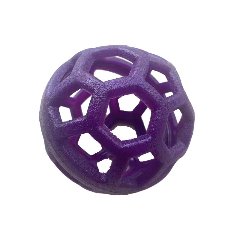 Dog Chew Ball Toy TPR Pets Interactive Training Toys For Small Large Dog Teeth Cleaning Molar Supplies Outdoor Pets Ball Toy Novara Shop  23.99 Novara Shop Purple Empty Ball 9cm  23.99