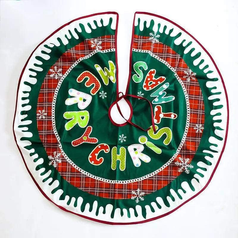 Christmas tree skirt Christmas tree decorations Christmas gifts Christmas scene matching - Novarashop