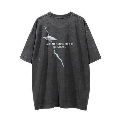 Devil Print Washed T-shirt Men Novara Shop Devil Print Washed T-shirt Men  Novara Shop  Devil Print Washed T-shirt Men