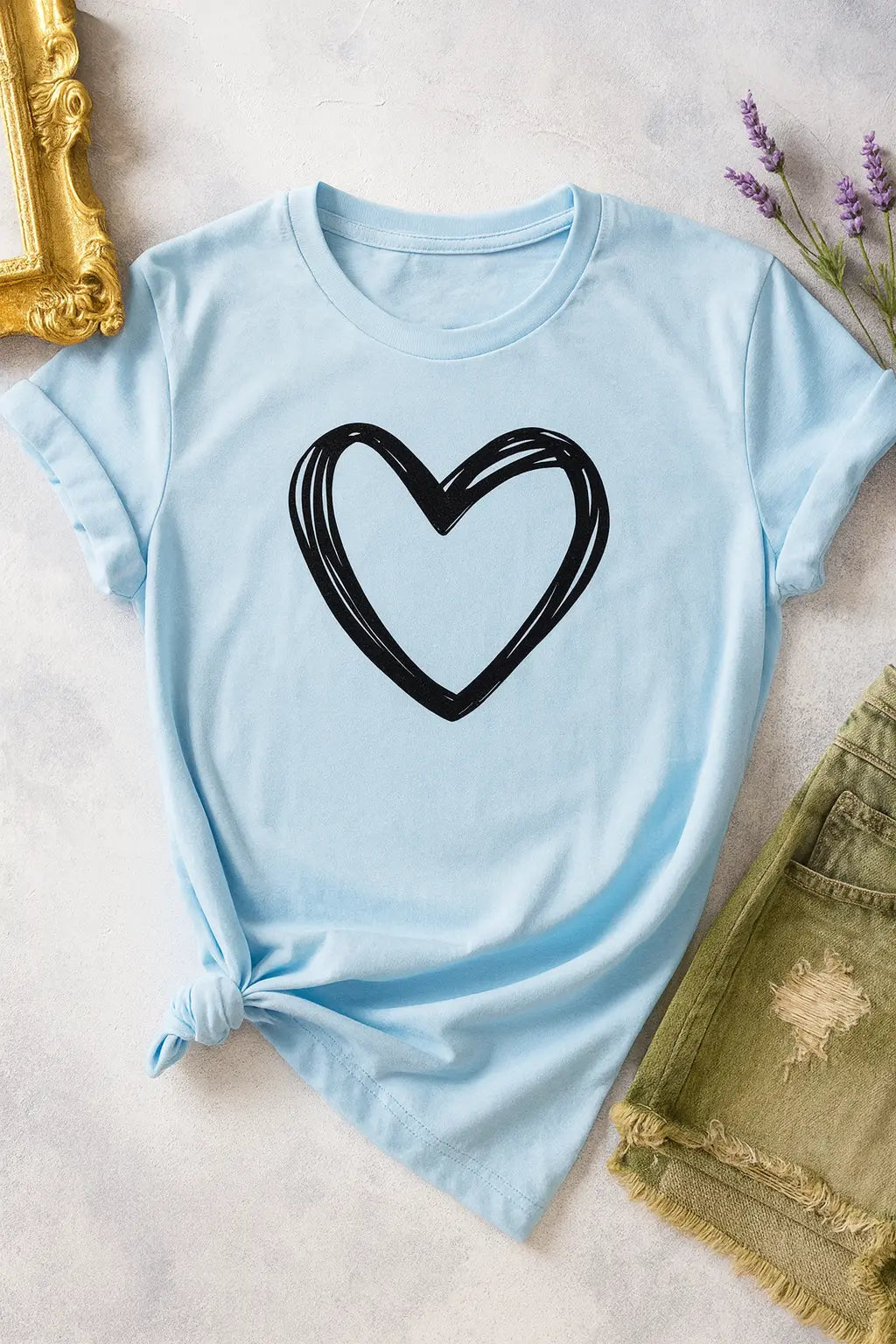 Heart Print T Shirt Women Short Sleeve O Neck Loose Tshirt Summer Women Causal Tee Shirt Tops Clothes Camisetas Mujer Novarashop