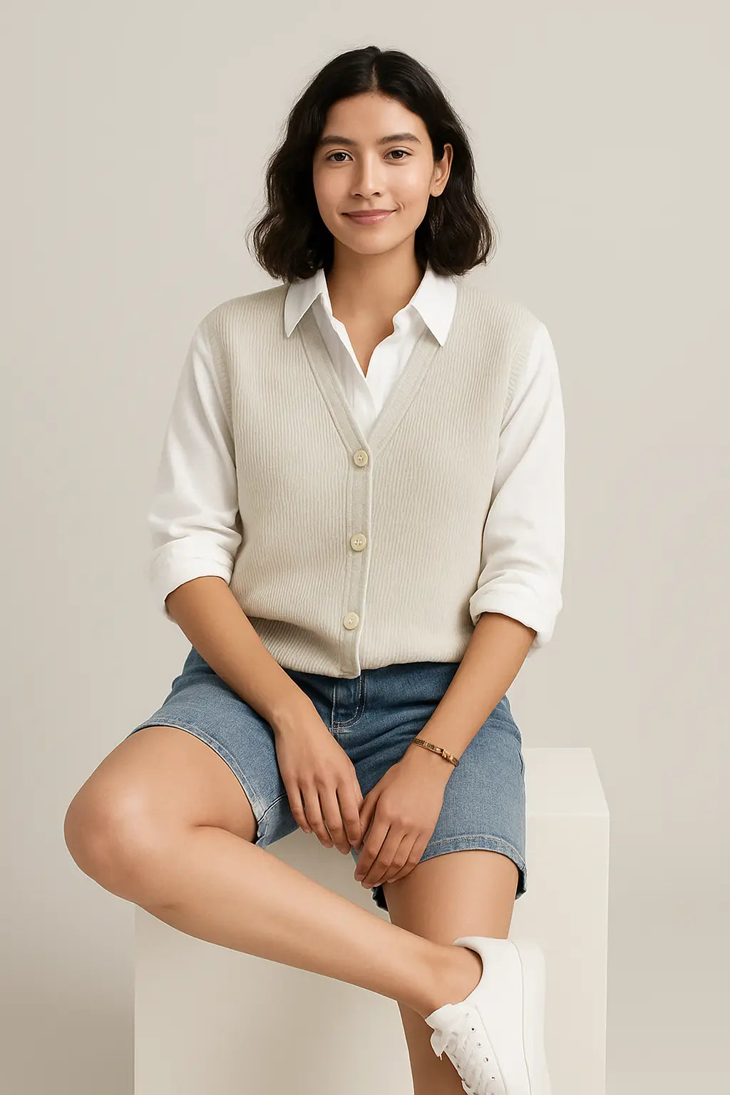 High Quality 2025 New Vest Knitted Cardigan in Stock Women&