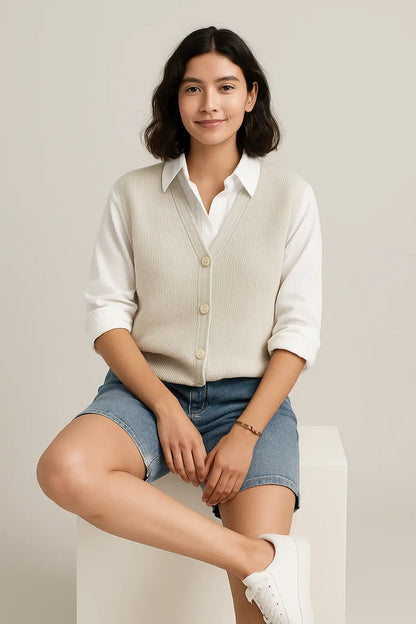 High Quality 2025 New Vest Knitted Cardigan in Stock Women&