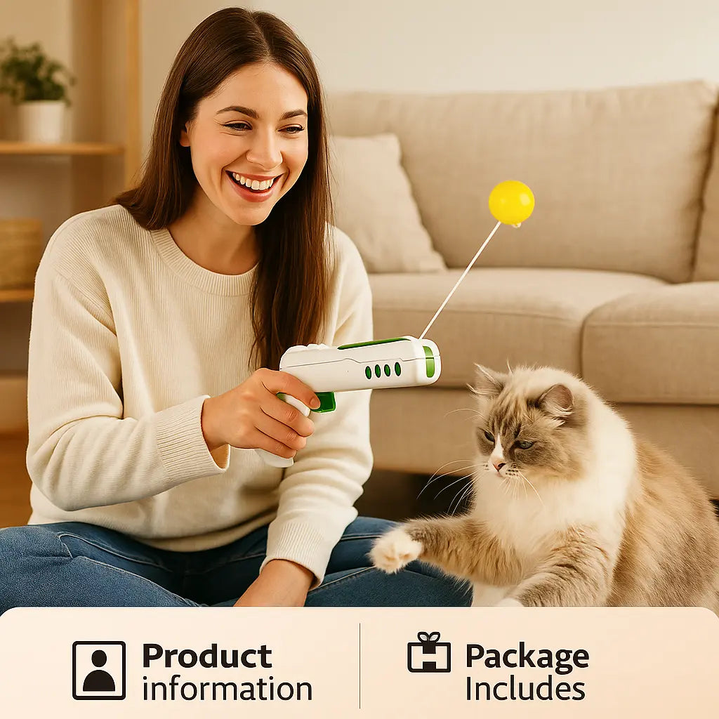 Cat Teaser Toy | Cat Toy Gun | Novara Shop