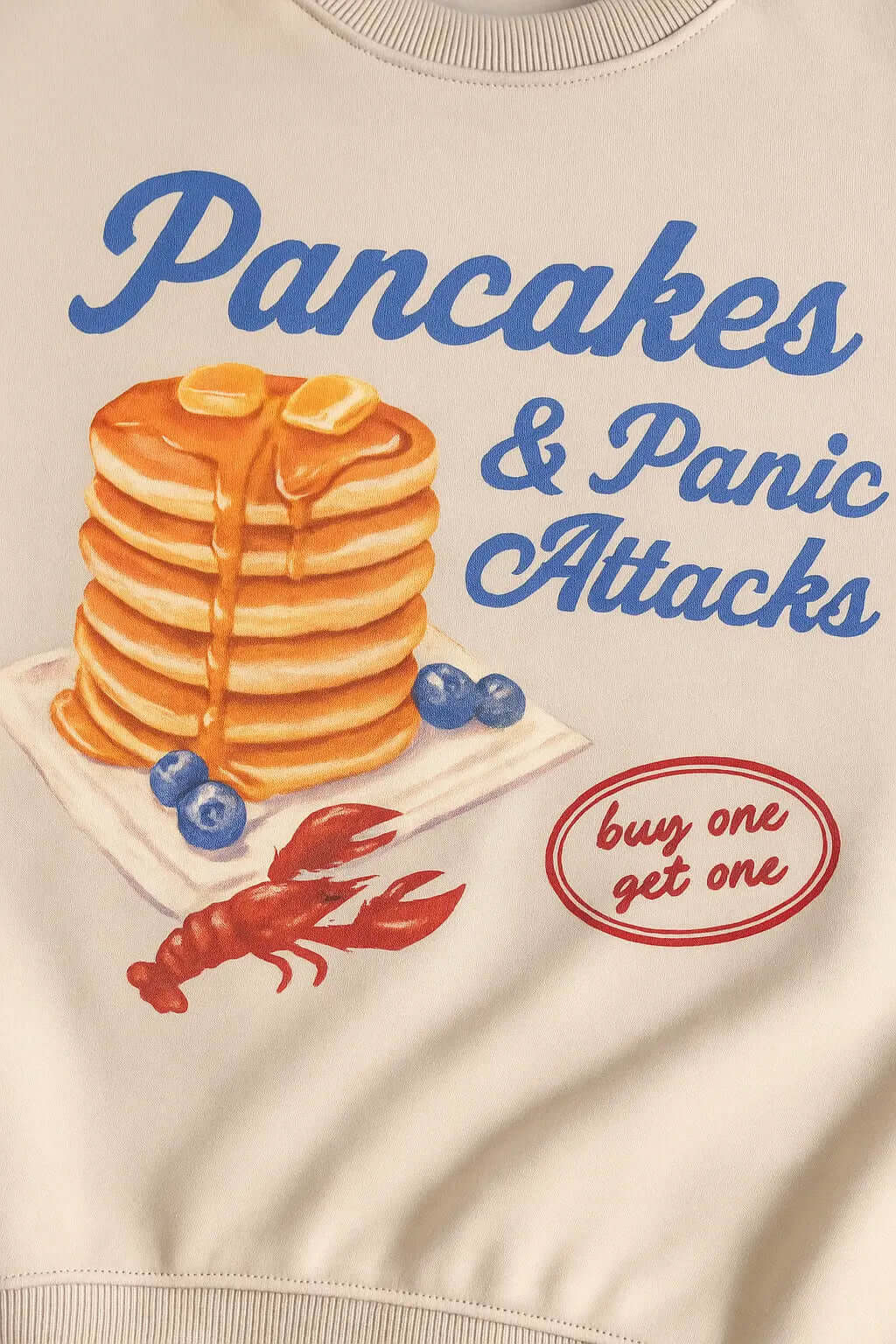 Pancake Graphic Tops Autumn Winter Women&