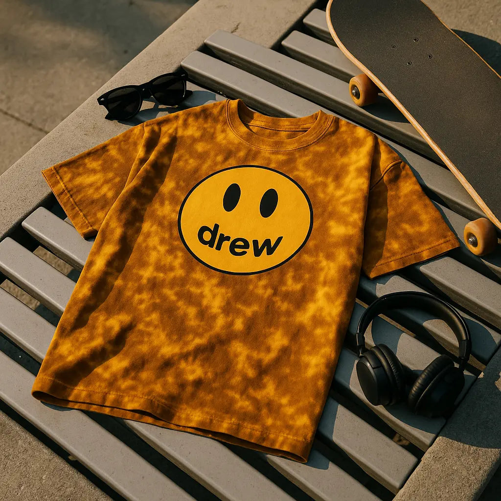 Drew House New Mens Clothing Printing logo T shirt men&