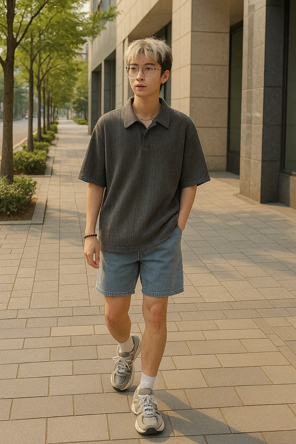 High Street Summer Men and Women Trendy Personalized Polo Shirt Short Sleeve Couple Hip Hop Loose Retro Harajuku Casual T-shirt Novara Shop