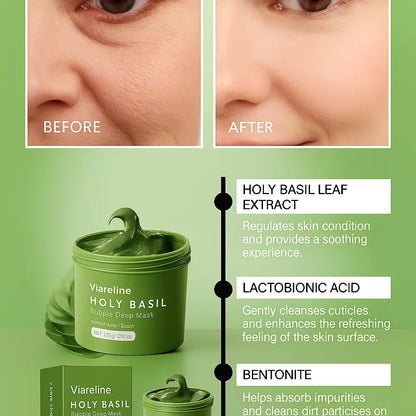 Bubble Deep Cleansing Mask. Gently cleanses facial skin, controls oil, removes blackheads, and provides hydration and moisture. Novara Shop