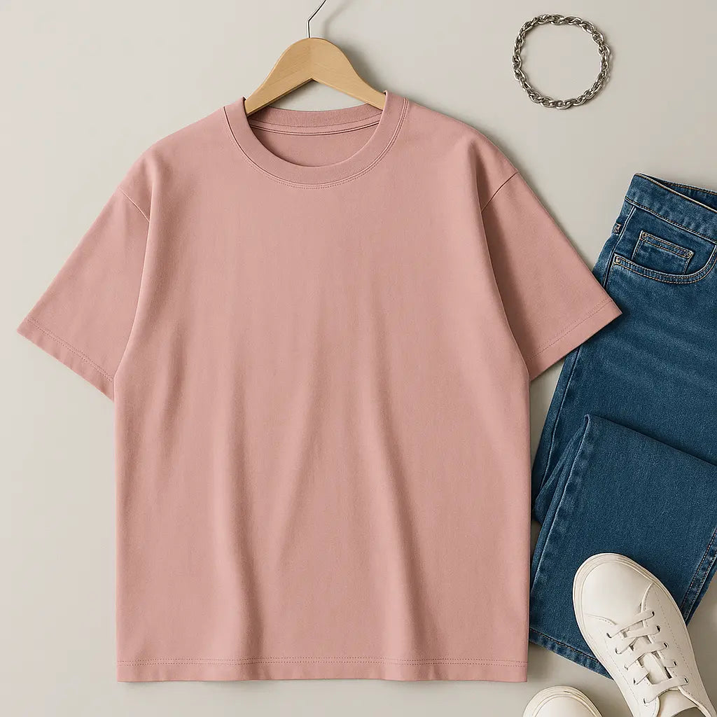 High Qualtity Oversized Heavy T-shirt for Men &amp; Women Short Sleeve Tee Cotton Solid Color Trend Leisure Green White Black Novara Shop