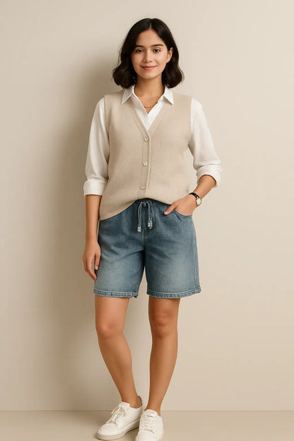 High Quality 2025 New Vest Knitted Cardigan in Stock Women&