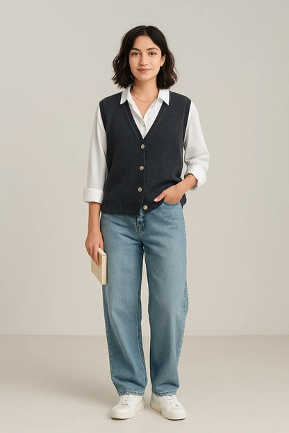 High Quality 2025 New Vest Knitted Cardigan in Stock Women&