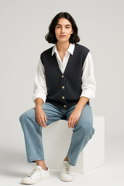 High Quality 2025 New Vest Knitted Cardigan in Stock Women&