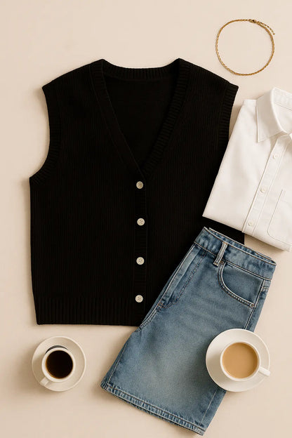 High Quality 2025 New Vest Knitted Cardigan in Stock Women&