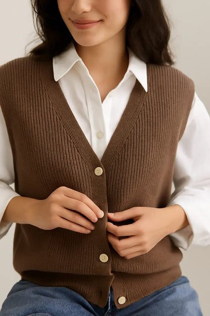 High Quality 2025 New Vest Knitted Cardigan in Stock Women&