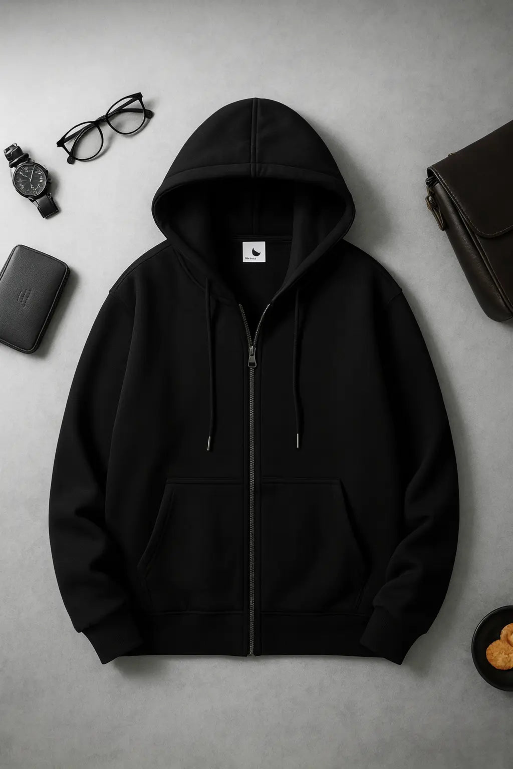 Elegant Women Chic Hoodies Fashion Autumn Winter Fleece Long Sleeve Solid Color Hooded Top Casual Office Lady Zipper Sweatshirts Novara Shop