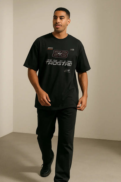 Retro Loose Fit Gradient Washed Racing American High Street Short Sleeve T-Shirt for Men Casual Crew Neck Summer Top Novara Shop