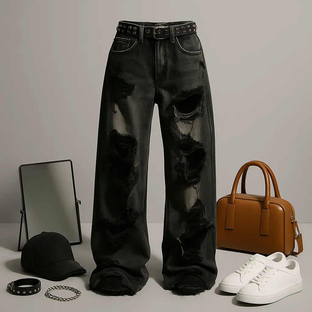 Unique Cool Ripped Jeans Women&