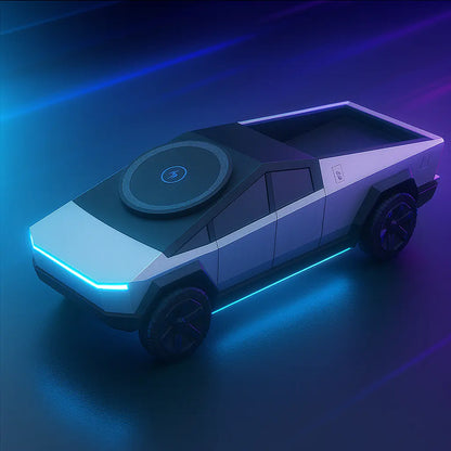3-in-1 Cybertrucks Desktop Wireless Charger Car Model Design Cyber Style Charger for iPhone AirPods &amp; IWatch Novara Shop