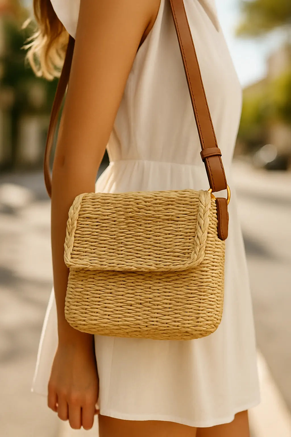Woven Crossbody Bag | Women&