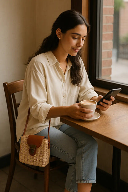 Woven Crossbody Bag | Women&