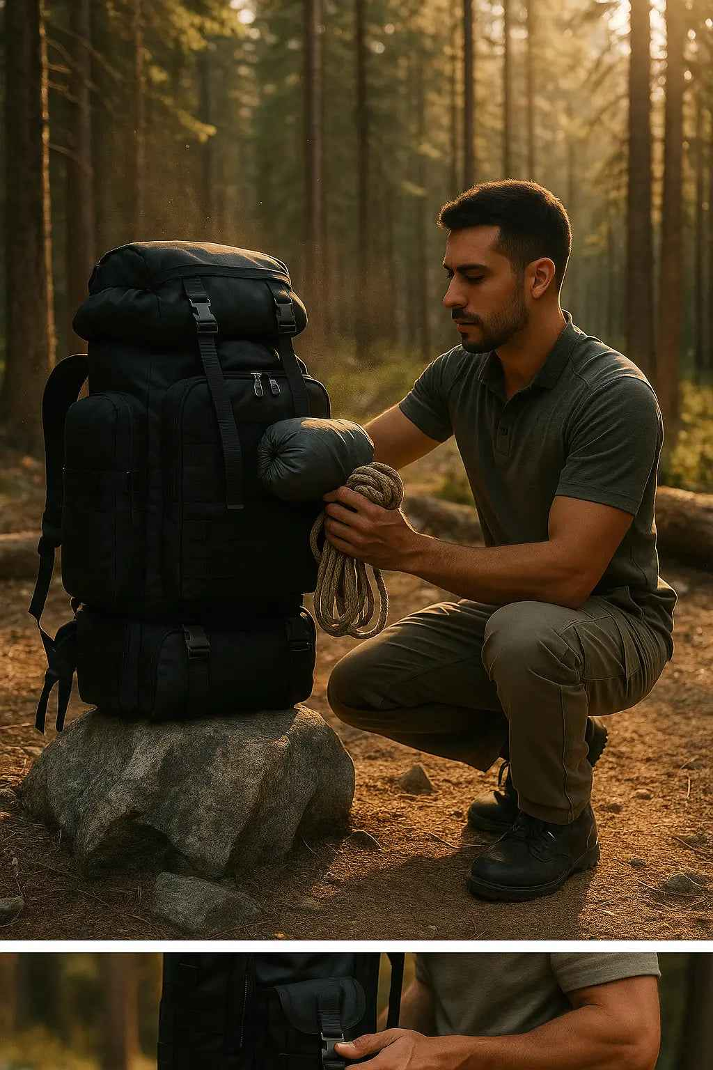 2025 New 80L Waterproof Hiking Backpack for Camping and Trekking - Large Capacity Rucksack for Outdoor Sports, Men and Women