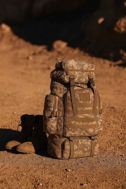 2025 New 80L Waterproof Hiking Backpack for Camping and Trekking - Large Capacity Rucksack for Outdoor Sports, Men and Women