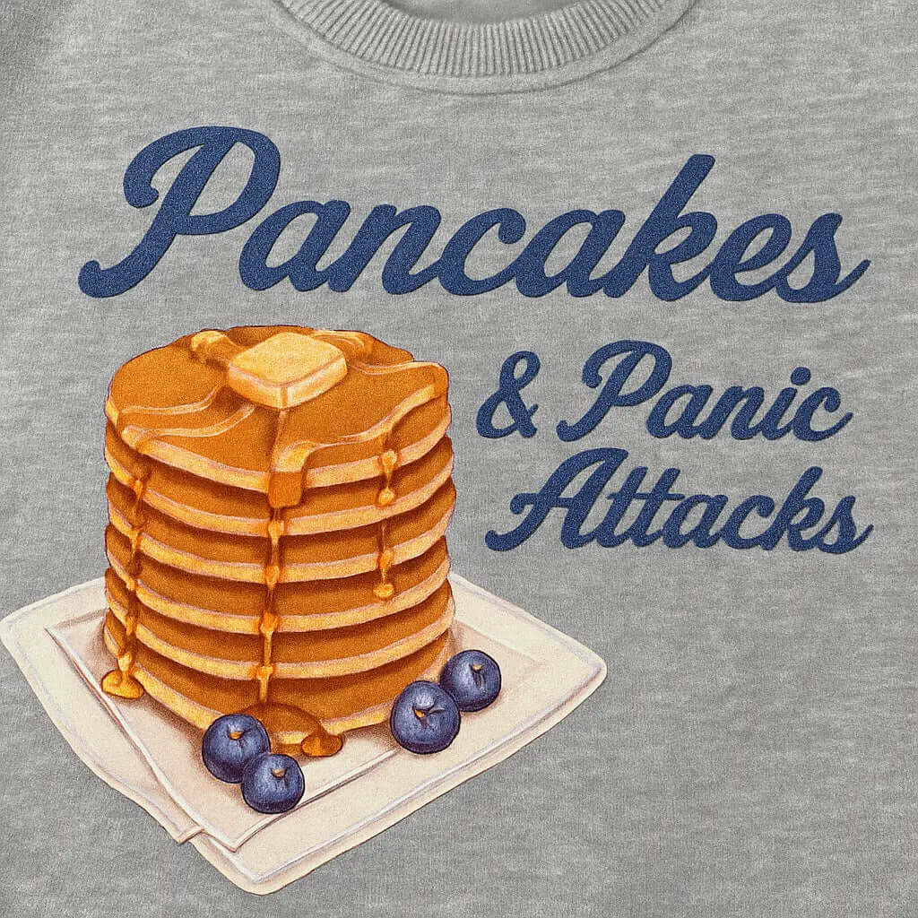 Pancake Graphic Tops Autumn Winter Women&