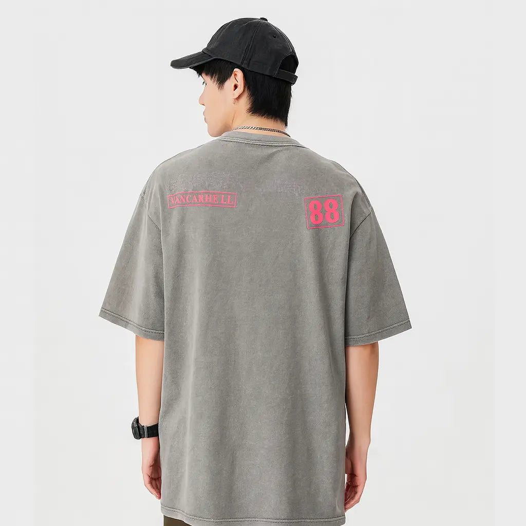 Vintage Print Short Sleeves T-shirt Men Novara Shop Vintage Print Short Sleeves T-shirt Men  Novara Shop  Vintage Print Short Sleeves T-shirt Men