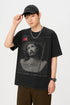 Vintage Print Short Sleeves T-shirt Men Novara Shop Vintage Print Short Sleeves T-shirt Men 38.00 Novara Shop Black / XXL Vintage Print Short Sleeves T-shirt Men 38.00