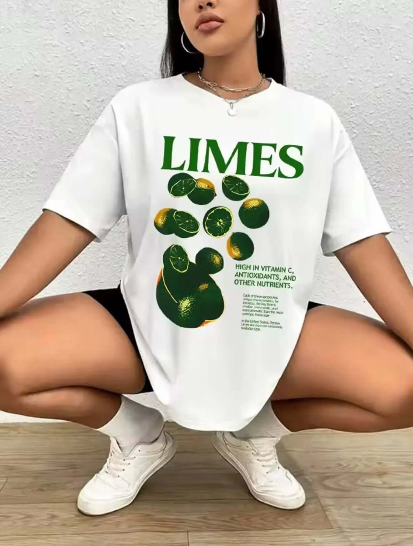 Vintage Fruit Lime TShirt, Aesthetic Fruit Shirt, Fruit T Shirt Size S-5XL Novara Shop Vintage Fruit Bike Furniture Printed T Shirt Graphic T Shirt High Quality Men&