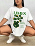 Vintage Fruit Lime TShirt, Aesthetic Fruit Shirt, Fruit T Shirt Size S-5XL Novara Shop Vintage Fruit Bike Furniture Printed T Shirt Graphic T Shirt High Quality Men&