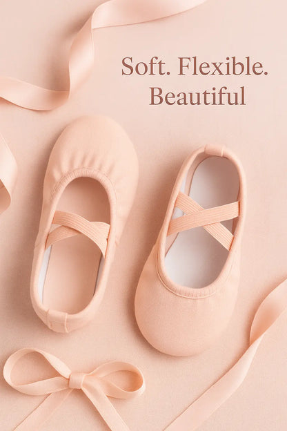 Girls Women Ballet Slippers Ballet Dance Shoes Adult Gymnastics Training Shoes Canvas Soft Sole Ballet Shoes Novarashop