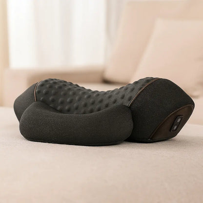 Electric Massager Cervical Pillow Hot Compress Vibration Massage Neck Traction Relax Sleeping Pillow Spine Support Normal - Novarashop