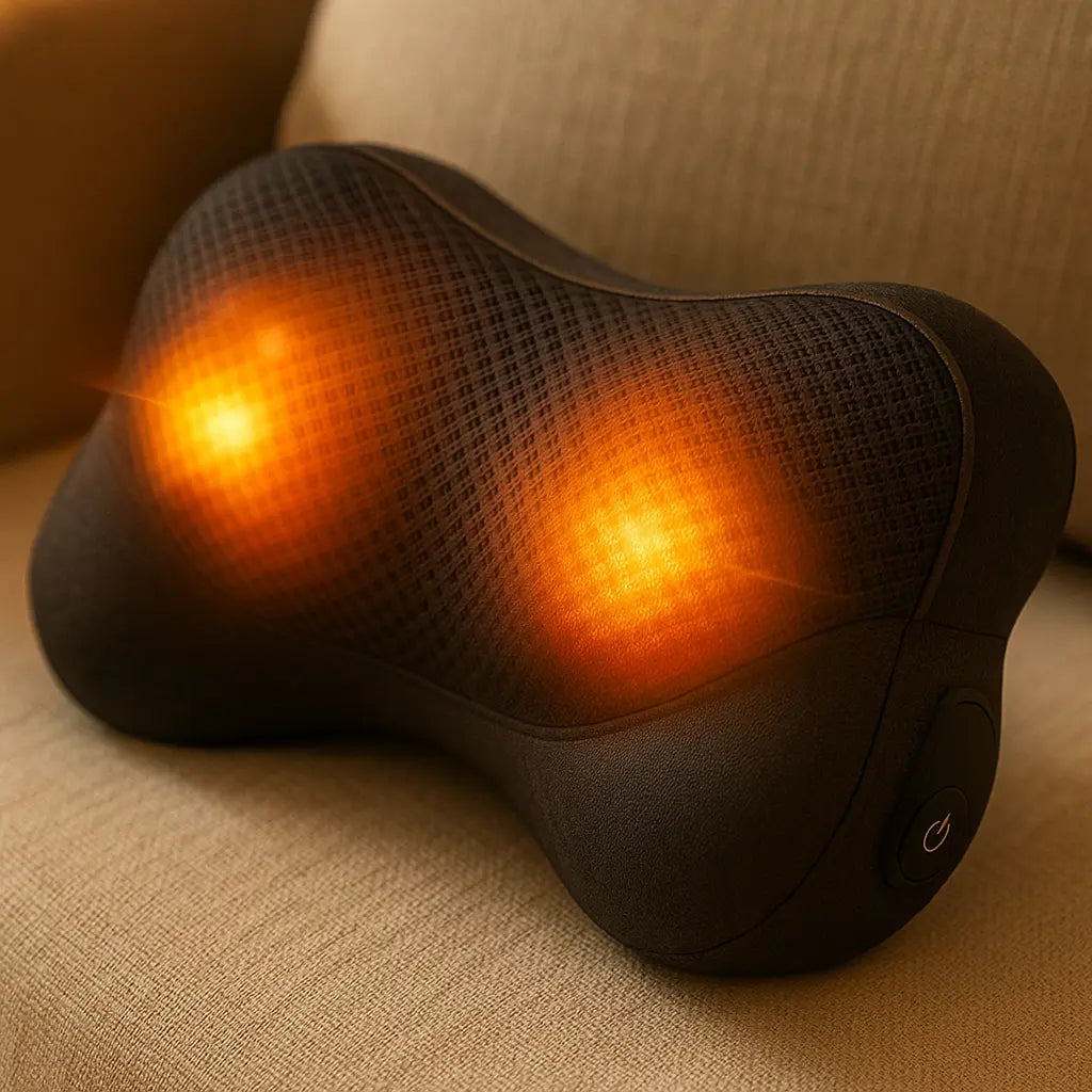 Electric Massager Cervical Pillow Hot Compress Vibration Massage Neck Traction Relax Sleeping Pillow Spine Support Normal - Novarashop