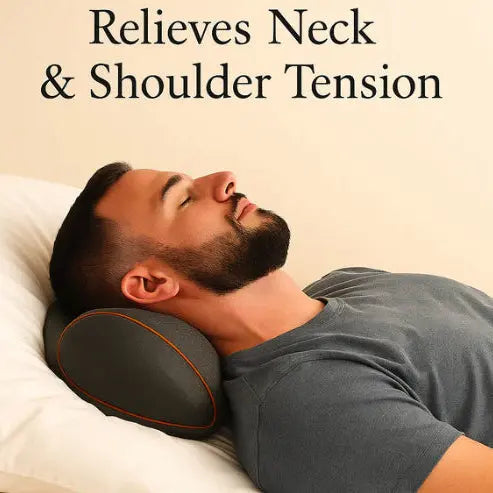 Electric Massager Cervical Pillow Hot Compress Vibration Massage Neck Traction Relax Sleeping Pillow Spine Support Normal - Novarashop