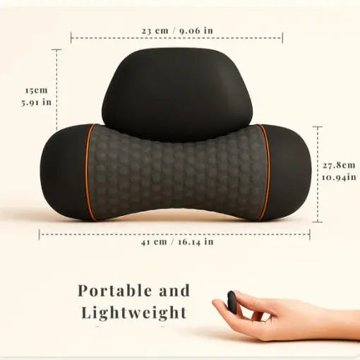 Electric Massager Cervical Pillow Hot Compress Vibration Massage Neck Traction Relax Sleeping Pillow Spine Support Normal - Novarashop