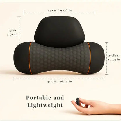 Electric Massager Cervical Pillow Hot Compress Vibration Massage Neck Traction Relax Sleeping Pillow Spine Support Normal - Novarashop