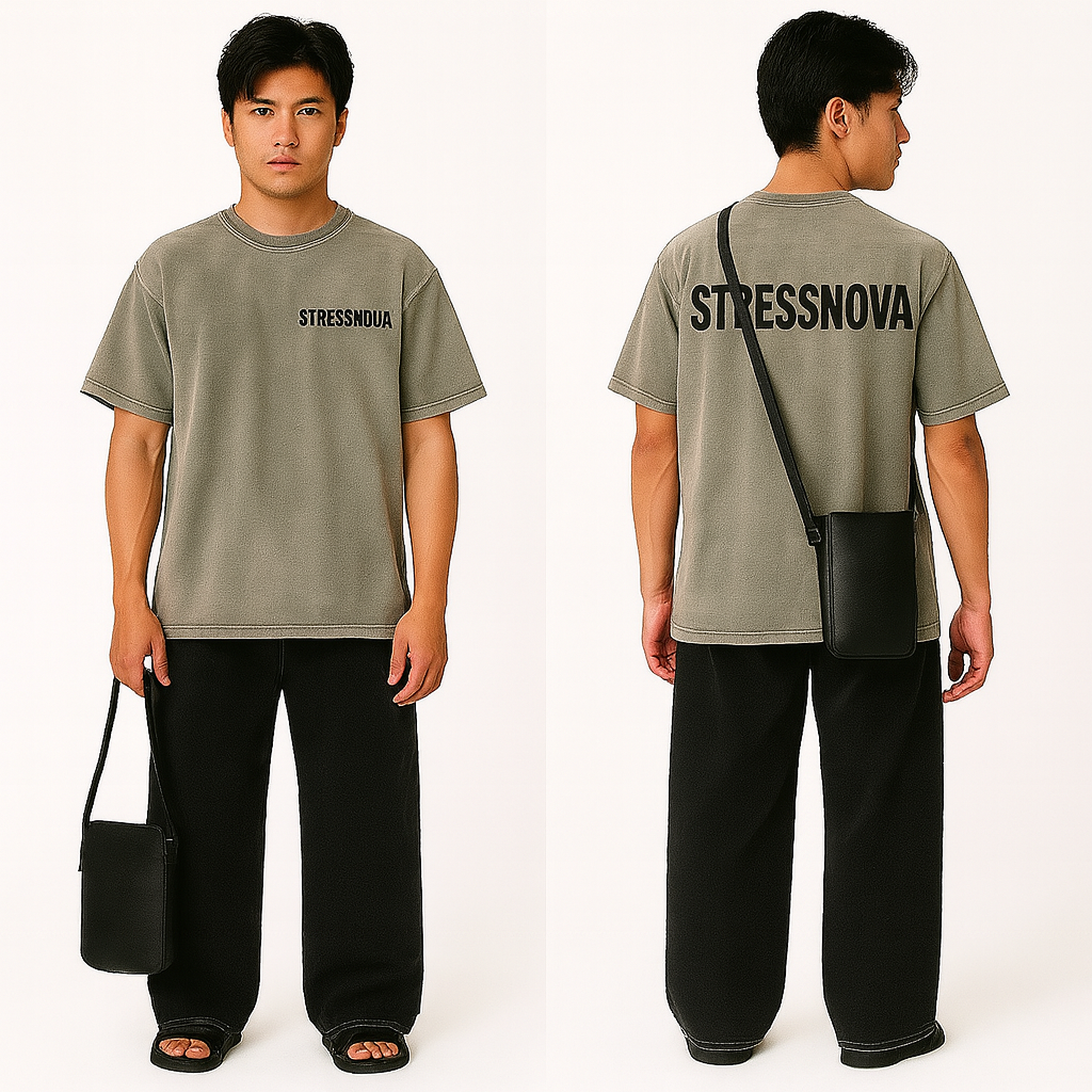 STRESSNOVA Premium Washed Tee – Comfort T-shirt for Men and Women Novara Shop   Novara Shop