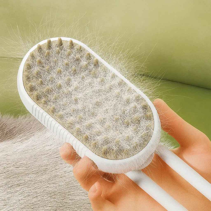 Cat Dog Pet Spray Massage Brush 3 in 1 One Button Steam Spray Folding Rotatable Floating Hair Bath Hair Removal Brush Comb