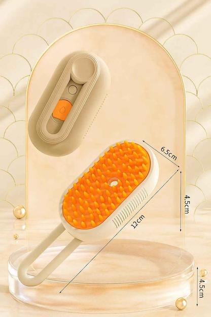 Cat Dog Pet Spray Massage Brush 3 in 1 One Button Steam Spray Folding Rotatable Floating Hair Bath Hair Removal Brush Comb