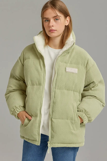Thickened Double-sided Wear Berber Fleece Cotton Coat Cotton-padded Clothes For Men And Women Novara Shop  118.80 Novara Shop Mustard Green / 2XL  118.80